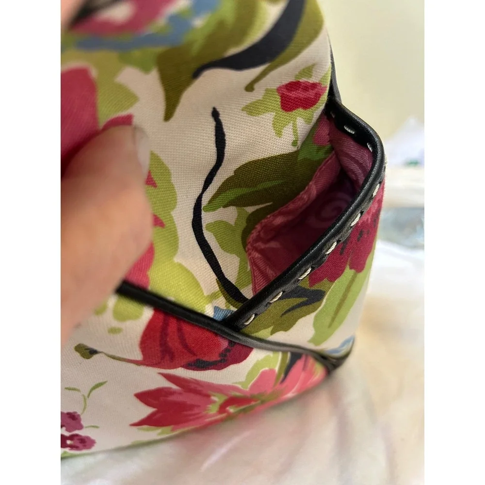 NWT Brighton Skylar Canvas Floral Handbag Shoulder Bag Multicolor MSRP $220‎